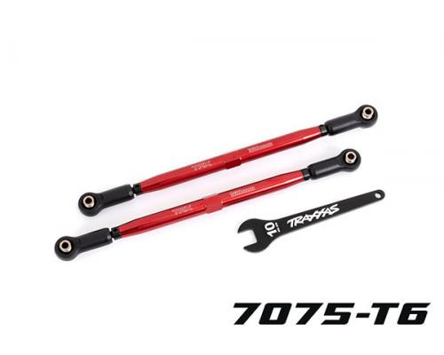 Traxxas TRX7897R Teenkoppelingen, voorkant (TUBES rood geanodiseerd, 7075-T6 aluminium, sterker dan