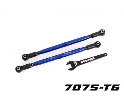 Traxxas TRX7897X Teenkoppelingen, voorkant (TUBES blauw geanodiseerd, 7075-T6 aluminium, sterker dan