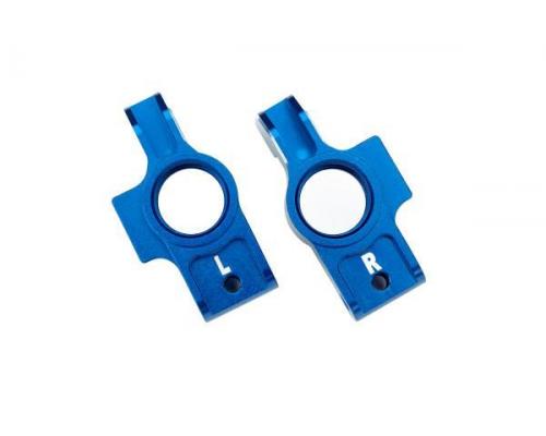 Traxxas TRX8352X-BLUE Carriers, stub axle, 6061-T6 aluminum (blue-anodized)