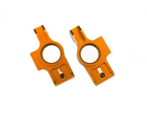 Traxxas TRX8352X-ORNG Carriers, stub axle, 6061-T6 aluminum (orange-anodized)