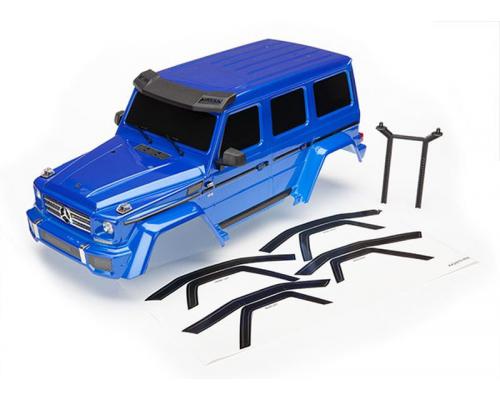 Traxxas TRX8811X Body, Mercedes-Benz G 500 4x4, compleet (blauw) (inclusief achterste carrosserieste