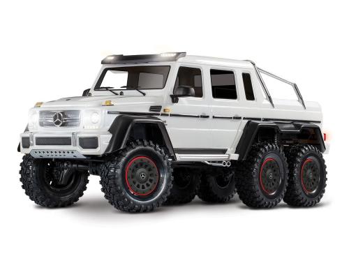 Traxxas TRX88296-4WHT Traxxas TRX-6 Mercedes-Benz G 63 AMG Body 6X6 Electric Trail Truck Clipless Wh