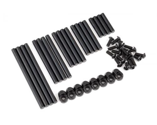 Traxxas TRX8940X Suspension pinnenset compleet (geharde), 4x64mm (4), 4x22mm (4), 4x38mm (4), 4x33mm