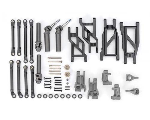 Traxxas TRX9180-GRAY Outer Driveline & Suspension Upgrade Kit, extreme heavy duty, gray (fits Rustle