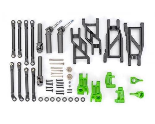 Traxxas TRX9180-GRN Outer Driveline & Suspension Upgrade Kit, extreme heavy duty, green (fits Rustle