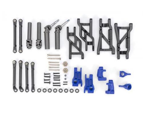 Traxxas TRX9181-BLUE Outer Driveline & Suspension Upgrade Kit, extreme heavy duty, blue (fits Slash 