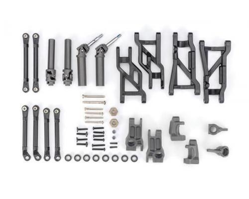 Traxxas TRX9181-GRAY Outer Driveline & Suspension Upgrade Kit, extreme heavy duty, gray (fits Slash 