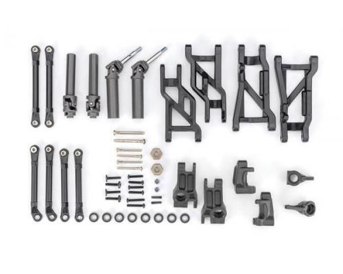 Traxxas TRX9181 Outer Driveline & Suspension Upgrade Kit, extreme heavy duty, black (fits Slash 2WD)