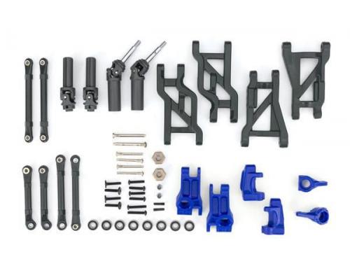 Traxxas TRX9182-BLUE Outer Driveline & Suspension Upgrade Kit, extreme heavy duty, blue