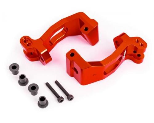 Traxxas TRX9532R Casterblokken (C-hubs), 6061-T6 aluminium (rood -geanodiseerd), links en re