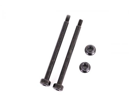 Traxxas TRX9542 Ophangpennen, buiten, voor, 3,5x48,2mm (gehard staal) (2)/ M3x0,5mm NL, flens (2)