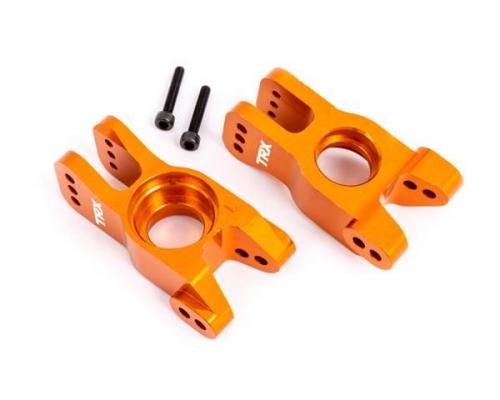 Traxxas TRX9552T Dragers, steekas, 6061-T6 aluminium (oranje geanodiseerd) (links en rechts