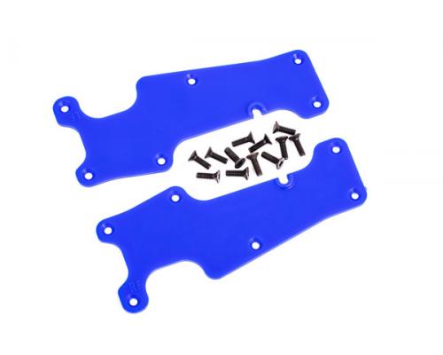 Traxxas TRX9633X Draagarmhoezen, blauw, voor (links en rechts)/ 2.5x8 CCS (12)