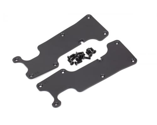 Traxxas TRX9634 Draagarm covers, zwart, achter (links en rechts)/ 2.5x8 CCS (12)