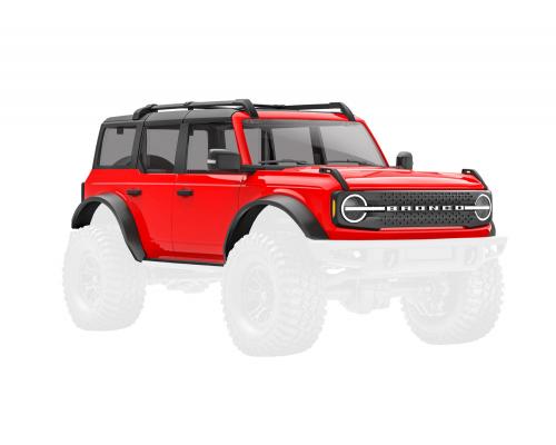 Traxxas TRX9711-RED Body, Ford Bronco, compleet, Rood (inclusief grille, zijspiegels, deurgrepen, wi