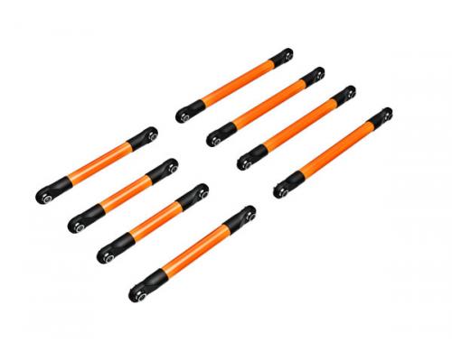 Traxxas TRX9749-ORNG Set ophangstangen, 6061-T6 aluminium (oranje-geanodiseerd) (inclusief 5x53 mm t