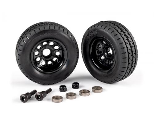 Traxxas TRX9797 Aanhangerwielen (2)/ banden (2)/ bevestigingsmateriaal