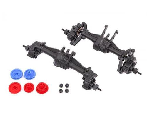 Traxxas TRX9843R Portal kit, complete (2.56:1 reduction) (includes rear axle assembly & front axle a