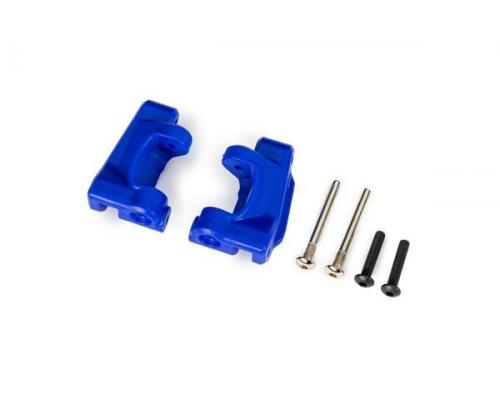 traxxas  TRX9136-BLUE Caster blocks (c-hubs), extreme heavy duty, blue (left & right)/ 3x26mm hinge 