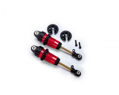 traxxas TRX7461-RED Shocks, GTR long red-anodized, PTFE-coated bodies with TiN shafts (fully assembl