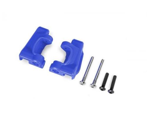 traxxas TRX9135-BLUE Caster blocks (c-hubs), extreme heavy duty, blue (left & right)/ 3x26mm hinge p