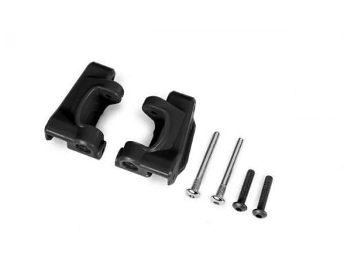 traxxas TRX9135 Caster blocks (c-hubs), extreme heavy duty, black (left & right)/ 3x26mm hinge pins 