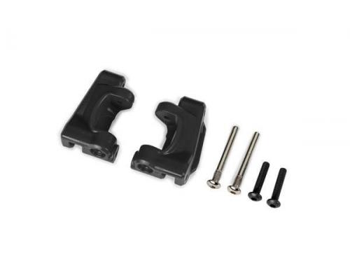 traxxas TRX9136 Caster blocks (c-hubs), extreme heavy duty, black (left & right)/ 3x26mm hinge pins 