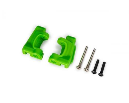 traxxas TRX9136-GRN Caster blocks (c-hubs), extreme heavy duty, green (left & right)/ 3x26mm hinge p