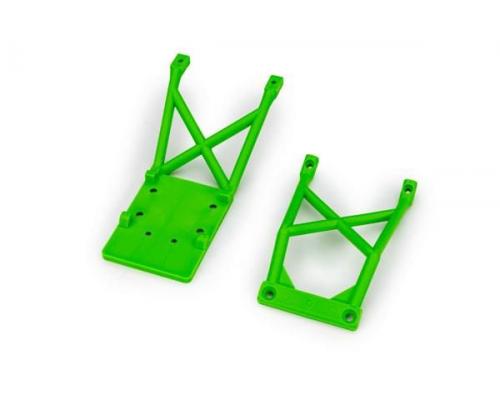 traxxas TRX3623-GRN SKID PLATES, FRONT & REAR (GREEN)