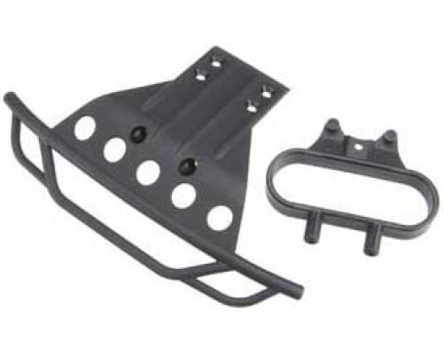 Traxxas TRX5835 Bumper, front / bumper montage, front (zwart)